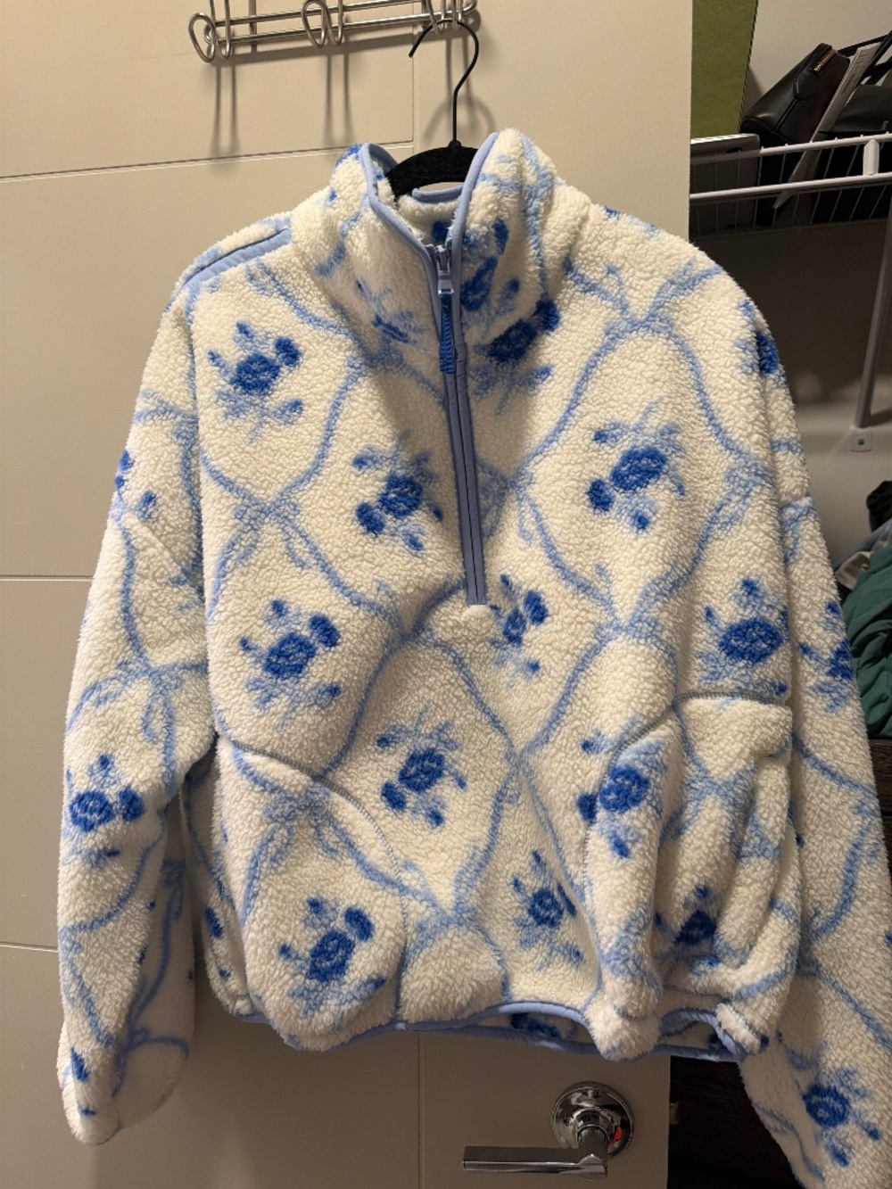 Printed quarter zip